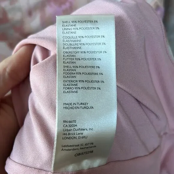 Free People Chloe Mini Dress in Garden Combo Size Small Holiday Party NYE Boho - Picture 7 of 7